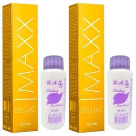 Maxx Deluxe 9/1 Küllü Açık Sarı 2x60 ml Saç Boyası + 2x60 ml Oksidan