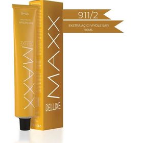 Maxx Deluxe 911.2 Ekstra Açıcı Viyole Sarı 60 ml Tüp Saç Boyası