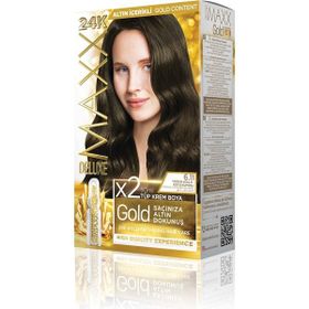 Maxx Deluxe Golden 6.11 Yoğun Koyu Küllü Kumral Set Saç Boyası
