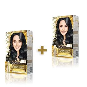 Maxx Deluxe Golden Beauty 24K 1.0 Siyah 2 Adet Boya Seti
