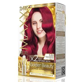 Maxx Deluxe Golden Beauty 5.65 Çilek Kırmızısı Saç Boyası