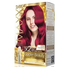 Maxx Deluxe Golden Beauty 5.65 Çilek Kırmızısı Set Boya