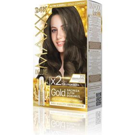 Maxx Deluxe Golden Beauty 7.11 Yoğun Küllü Kumral Set Saç Boyası