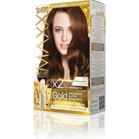 Maxx Deluxe Golden Beauty 7.7 Koyu Karamel Set Saç Boyası
