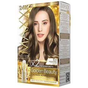 Maxx Deluxe Golden Beauty 8.0 Açık Kumral Saç Boyası