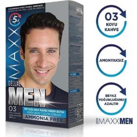 Maxx Deluxe Man 0.3 Koyu Kahve Saç Boyası Set