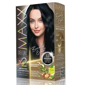 Maxx Deluxe Mavi Siyah 1.1 2 Adet Saç Boyası