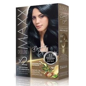 Maxx Deluxe Mavi Siyah 2'li Saç Boyası