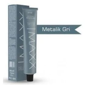 Maxx Deluxe Metalik Gri 60 ml Krem Saç Boyası