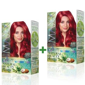 Maxx Deluxe Natural Beauty 5.65 Nar Kızılı 2'li Set Boya