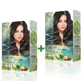 Maxx Deluxe Natural Beauty 7.1 Küllü Kumral 2'li Set Boya
