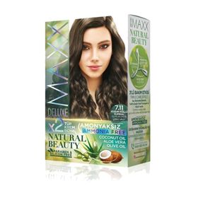 Maxx Deluxe Natural Beauty 7.11 Yoğun Küllü Kumral Saç Boyası