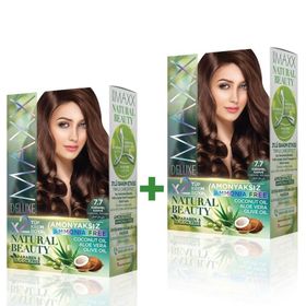 Maxx Deluxe Natural Beauty 7.7 Karamel Kahve 2'li Set Boya