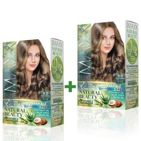 Maxx Deluxe Natural Beauty 8.0 Açık Kumral 2 Adet Set Boya