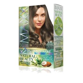 Maxx Deluxe Natural Beauty 8.11 Yoğun Açık Küllü Kumral Saç Boyası