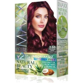 Maxx Deluxe Natural Beauty Amonyaksız 3.66 Patlıcan Moru Saç Boyası