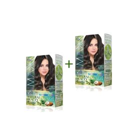 Maxx Deluxe Natural Beauty Amonyaksız 7.1 Küllü Kumral x2 Saç Boyası Seti
