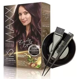 Maxx Deluxe No: 3.66 Patlıcan Moru Saç Boyası Seti