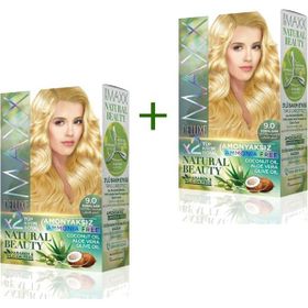 Maxx Deluxe P83225S5963 2 Paket Natural Beauty Amonyaksız 9.0 Doğal Sarı Saç Boyası