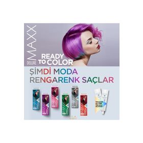 Maxx Deluxe Ready To Color Yarı Kalıcı Mavi Saç Boyası