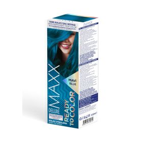 Maxx Deluxe Yarı Kalıcı Mavi 2 Adet Saç Boyası