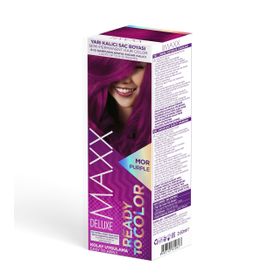 Maxx Deluxe Yarı Kalıcı Mor 2 Adet Saç Boyası