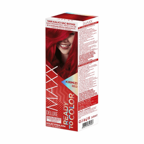 Maxx Deluxe Yarı Kalıcı Saç Boyası Kırmızı