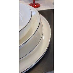 Maxx Doria Platinum 58 Parça 12 Kişilik Yuvarlak Yemek Takımı
