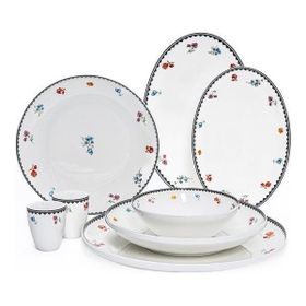 Maxx Doria Rosa Black Garden 6 Kişilik 29 Parça Yemek Takımı