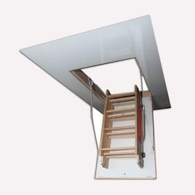 Maya 130x70 cm Ahşap Katlanır Çatı Merdiveni