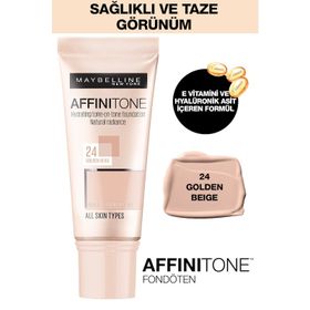 Maybelline Affinitone 30 ml 24 Golden Beige Nemlendirme Etkili Fondöten