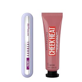 Maybelline Falsies Surreal Maskara + Cheek Heat 15 Nude Burn Likit Allık