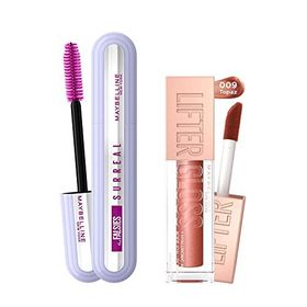Maybelline Falsies Surreal Maskara + Lifter Gloss 009 Topaz Dudak Parlatıcısı