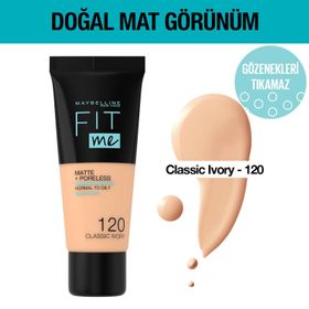 Maybelline Fit Me 120 Classic Fondöten