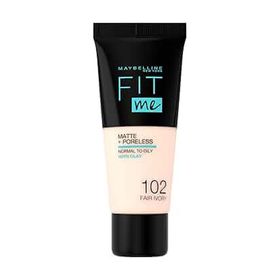 Maybelline Fit Me Matte + Poreless Foundation 102 Fair Ivory Mat Fondöten