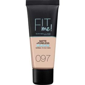 Maybelline Fit Me Matte + Poreless Foundation 97 Natural Porcelain Mat Fondöten