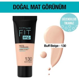 Maybelline Fit Me Matte+Poreless 130 Buff Beige Fondöten