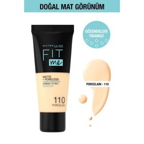 Maybelline Fit Me Matte+Poreless110 Porcelain Fondöten