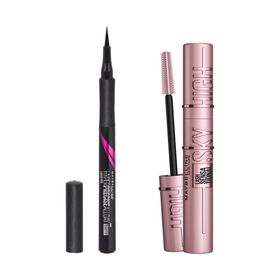 Maybelline Hyper Precise Eyeliner + Lash Sensational Sky High Maskara