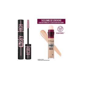 Maybelline Lash Sensational Sky High Cosmic Black Maskara + Instant Anti Age Eraser 01 Light Kapatıcı
