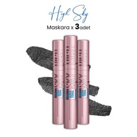 Maybelline Lash Sensational Sky High Waterproof Siyah 3 Adet Maskara