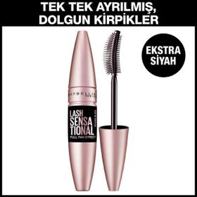 Maybelline Lash Sensational Yelpaze Etkili Intense Siyah Maskara