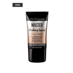 Maybelline Master Strobing Liquid Highlighter 200 Medium Likit Aydınlatıcı