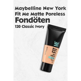 Maybelline New York 120 Classic Ivory Fit Me Matte Poreless Fondöten