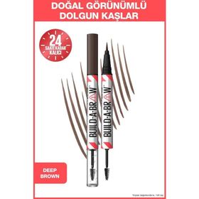 Maybelline New York Build A Brow 2 In 1 Kaş Kalemi ve Jeli Deep Brown