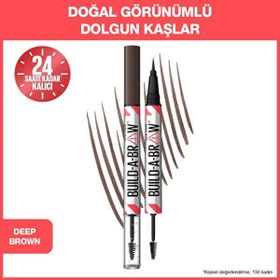 Maybelline New York Build A Brow 2 In 1 Kaş Kalemi ve Jeli Deep Brown