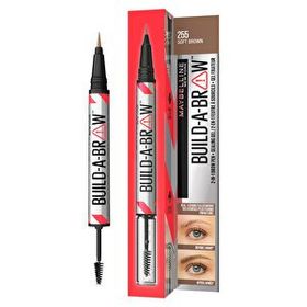 Maybelline New York Build A Brow 2 in 1 Kaş Kalemi ve Jeli Soft Brown