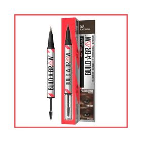 Maybelline New York Bulid A Brow 262 Black Brown 2 In 1 Brow Pen Kaş Sabitleyici Kalem ve Jel