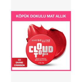 Maybelline New York Cloudtopia 03 Divine Crimson Köpük Dokulu Mat Allık