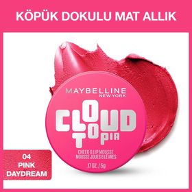 Maybelline New York Cloudtopia 04 Pink Daydream Köpük Dokulu Mat Allık